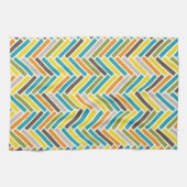 ヘリンボン台所タオル| {数々のな} キッチンタオル (横)