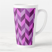 ヘリンボーンのパターン(紫) カフェラテマグ (右)