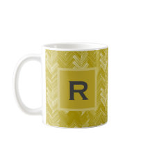 ヘリンボーンシェブロンパターンヴィンテージ金ゴールドパーソナル