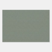 ヘリンボーンツイードクラシックセージ緑クリスマス ラッピングペーパーシート (正面)