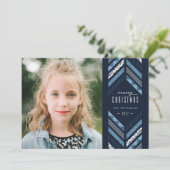 ヘリンボーンバンドホリデーカードデニム シーズンカード (スタンド正面)