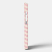 ヘリンボーンパターン赤面ピンクiPadエアケース Case-Mate iPhoneケース (裏面 / 左)