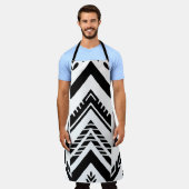 ヘリンボーン調和 エプロン (着用した状態)