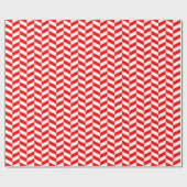 ヘリンボ赤と白ーンラッピング紙 ラッピングペーパー (フラット)