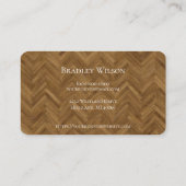 ヘリンモダンボーン木工大工名刺 名刺 (裏面)