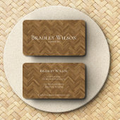 ヘリンモダンボーン木工大工名刺 名刺