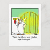 ヘリーおもしろいユーモアのはがき ポストカード (正面)