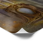 ヘリーエレガント金ゴールドゲート金ゴールド文字 ポスター (コーナー)