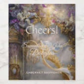 ヘリーエレガント金ゴールドゲート金ゴールド文字 ワインラベル (シングルラベル)