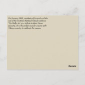 ヘリーオウムだ!グリーティングポストカード ポストカード (裏面)