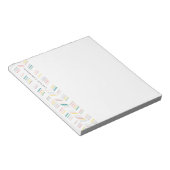 ヘリ描ンボーンパーソナライズされたノートパッド – バラ ノートパッド (アングル)