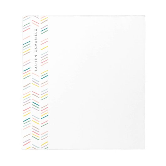 ヘリ描ンボーンパーソナライズされたノートパッド – バラ ノートパッド (正面)