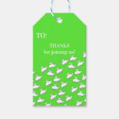 ヘリ誕生日パーティー ギフトタグ (正面)