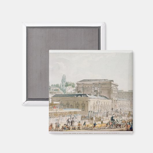 ヘルクラネウムで発見された古美術品 マグネット (正面/裏面)