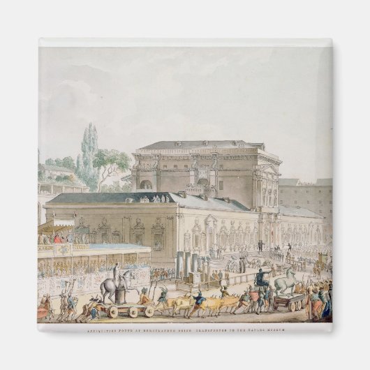 ヘルクラネウムで発見された古美術品 マグネット (正面)