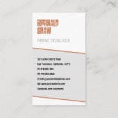 ヘルサイクリストのエクストリームスポーツ |プロフェッショナル 名刺 (裏面)