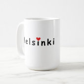 ヘルシンキが大好き コーヒーマグカップ (正面左)