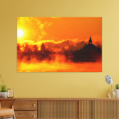 ヘルシンキのキャンバスアートで輝く朝の日の出 キャンバスプリント (インサイチュ (リビング))