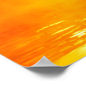 ヘルシンキのポスターで燃える朝の日の出 ポスター (角)