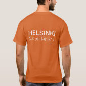 ヘルシンキの地下鉄スクロールカスタムの衣類 Tシャツ (裏面)