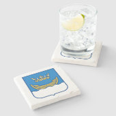 ヘルシンキの紋章(フィンランド) ストーンコースター (横)