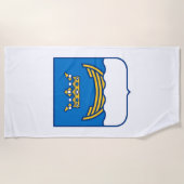 ヘルシンキの紋章（フィンランド） ビーチタオル (正面)