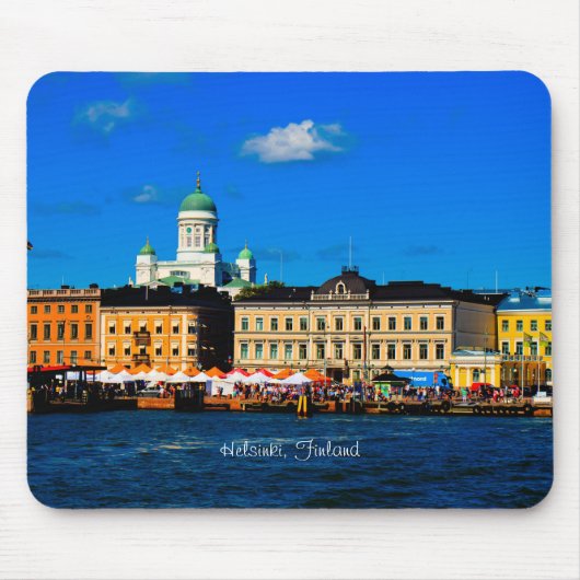 ヘルシンキの街並み マウスパッド (正面)