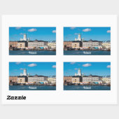 ヘルシンキスカイライン 長方形シール (シート)