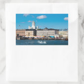 ヘルシンキスカイライン 長方形シール (バッグ)