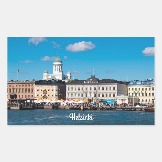 ヘルシンキスカイライン 長方形シール (正面)