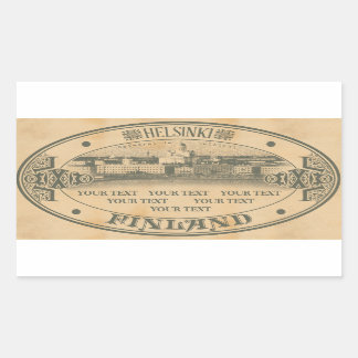 ヘルシンキステッカー 長方形シール