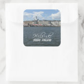 ヘルシンキハーバーステッカー スクエアシール (バッグ)