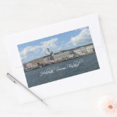 ヘルシンキハーバーステッカー 長方形シール (封筒)