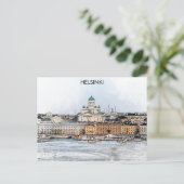 ヘルシンキフィンランドシティパノラマビュー ポストカード (スタンド正面)