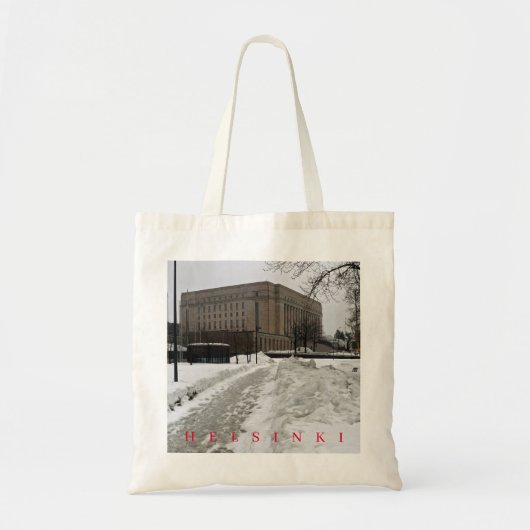 ヘルシンキフィンランド議会建物ビュートートバッグ トートバッグ (正面)