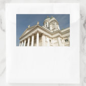 ヘルシンキフィンランドTuomiokirkko – ルテラン大聖堂 長方形シール (バッグ)