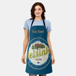ヘルシンキムースキャピタルオブフィンランドヴィンテージ土産 エプロン
