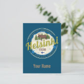 ヘルシンキムースキャピタルオブフィンランドヴィンテージ土産 ポストカード (スタンド正面)