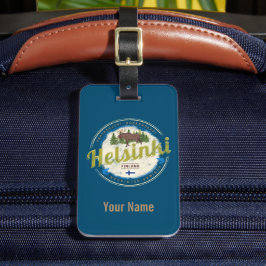 ヘルシンキムースキャピタルオブフィンランドヴィンテージ土産 ラゲッジタグ