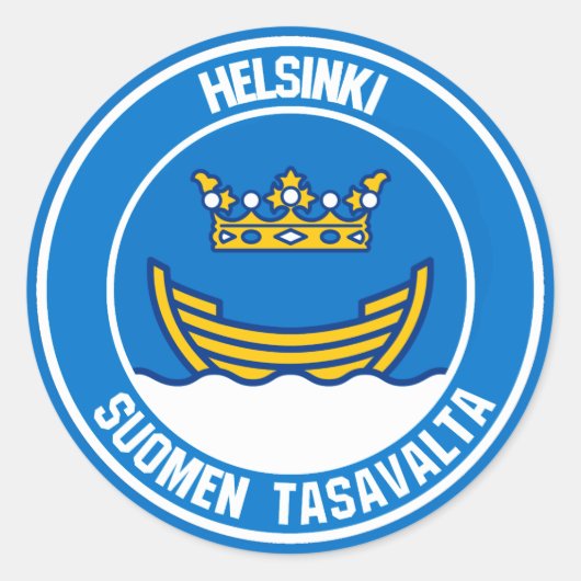 ヘルシンキラウンドエンブレム ラウンドシール (正面)