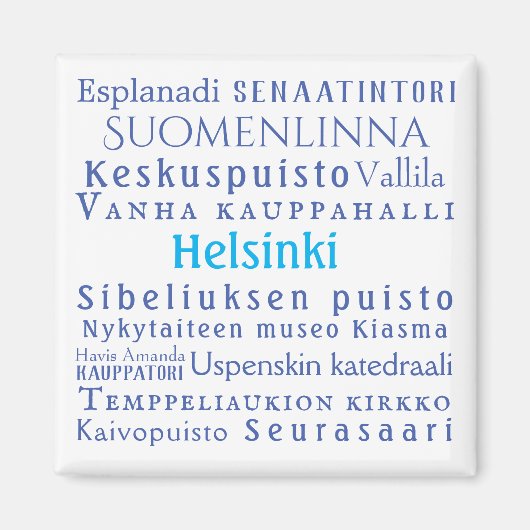 ヘルシンキランドマークス マグネット (正面)