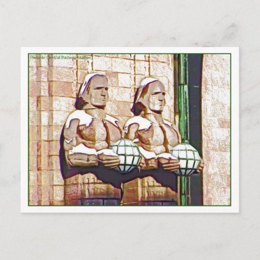 ヘルシンキ中央駅 ポストカード (正面)