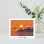 ヘルシンキ冬のお土産はがき ポストカード (スタンド正面)