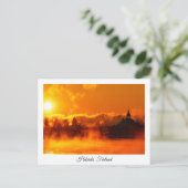 ヘルシンキ冬の日の出おみやげはがき ポストカード (スタンド正面)