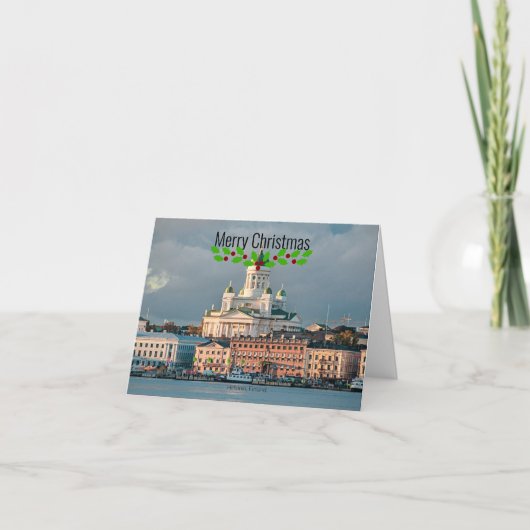 ヘルシンキ大聖堂のクリスマス カード (正面)