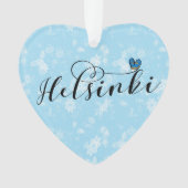 ヘルシンキ州旗ハート，フィンランド オーナメント (正面)