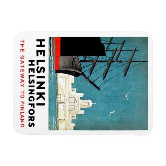 ヘルシンキ港 マグネット (横)