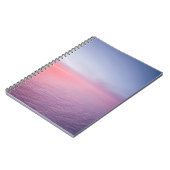 ヘルシンキ・フィンランドからフランクへのフライトの夕日 ノートブック (左側)