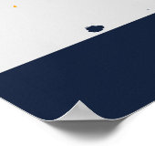 ヘルシンキ – フィンランドブルーフレッシュシティマップ ポスター (角)