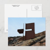 ヘルシンキ，フィンランド，ロックチャーチクロス ポストカード (正面/裏面)